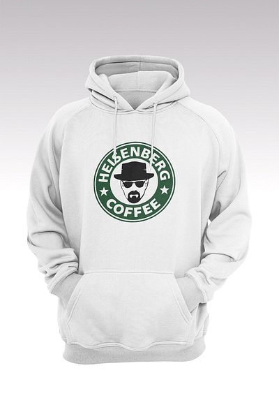 Pisa Art Breaking Bad Heisenberg 14 Λευκό φούτερ με κουκούλα - Hoodie