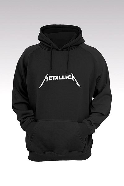 Pisa Art Oversize Metallica 127 Μαύρο φούτερ με κουκούλα - Hoodie