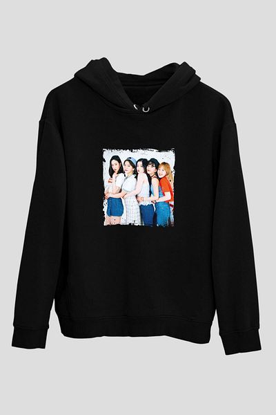 Pisa Art Μαύρο φούτερ με στάμπα Red Velvet Unisex