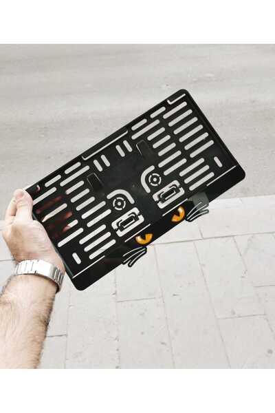 Aksaray Tasarım Atölyesi Kare Plakalık Kedi Göz Lazer Kesim| Isime Özel Kişiy...