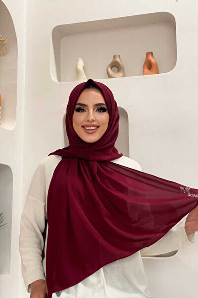 Bym Fashion 2025 Cwin Shawl Claret Red