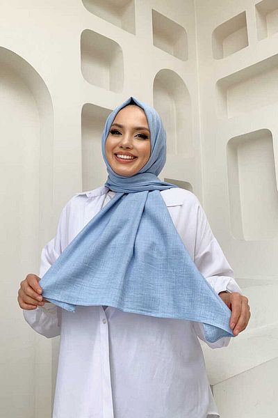 Bym Fashion 2052 Model șal albastru