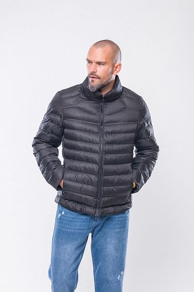 Kevin K237 Men's Black Slim Puffer Jacket