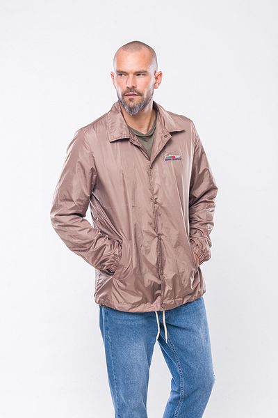 Kevin K238 Men's Beige Thin Seasonal Coat
