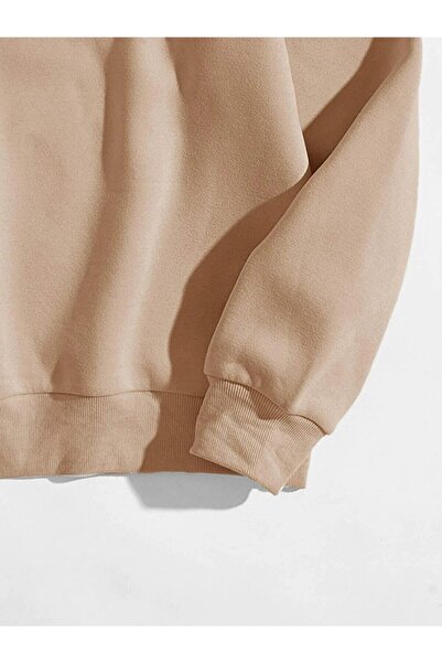 Know Women's Mink Oversize Butterfly Printed Sweatshirt