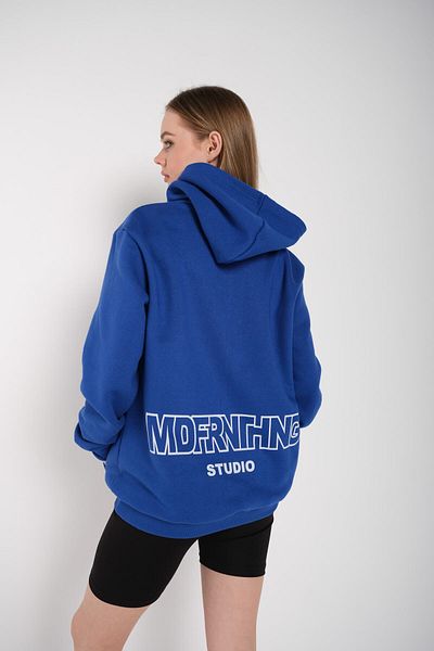 Know Dámská oversize mikina s kapucí Saks Blue Mad For Nothing