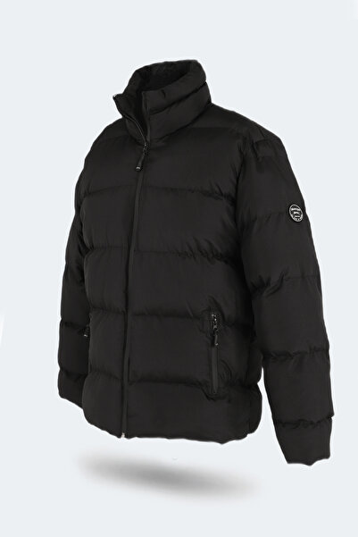 Slazenger Pánský kabát HAMA Plus Size Černý