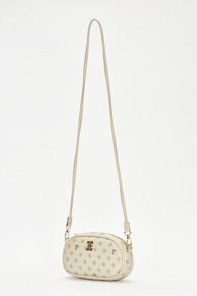 Pierre Cardin Bej Monogram Kadın Omuz Çantası 05PO22Y1555