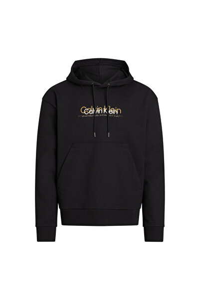 Calvin Klein Kapüşon Yaka Siyah Erkek Sweatshırt K10K111815BEH