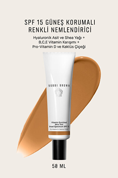 BOBBI BROWN Vitamin Enriched Işıltılı Bitişli Renkli Nemlendirici SPF 15 50 m...