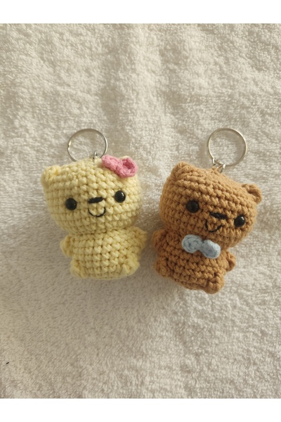 Engin TT Amigurumi Oyuncak Anahtarlık 2 Adet (6-7 cm)