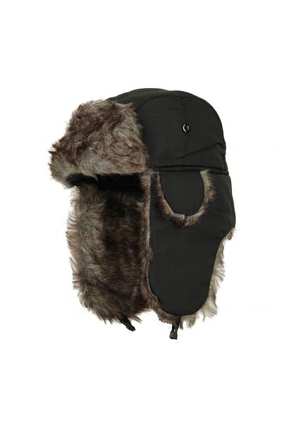 CosmoOutlet Unisex Black Pilot Beret - Adjustable Lower and Upper
