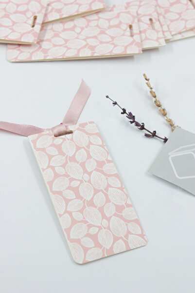 carton box Karton Kutu Pembe Desenli Kurdele Detaylı 25' Li Hediye Kart Anneler Günü