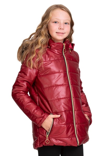 PRENSES KİDS Kürklü Kız Çocuk Şişme Mont CEPLİ VE KAPŞONLU