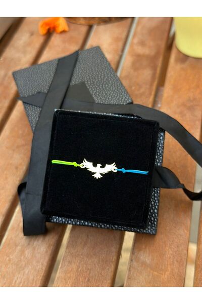 atölyem takı tasarım Kadın 925 ayar tasarım anka kuşu ip bileklik