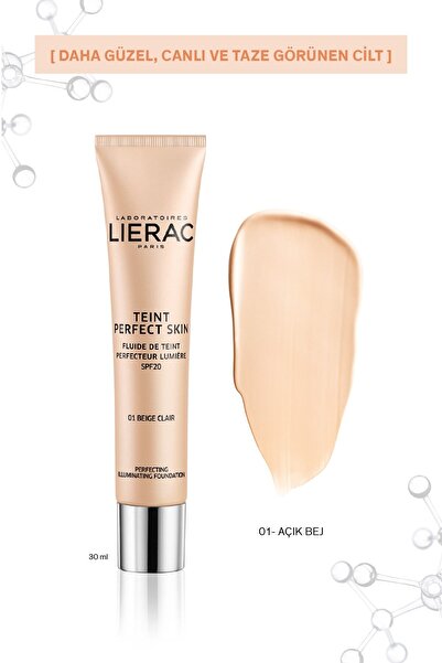 Lierac Mükemmel Cilt Dokusu Sağlayan, Aydınlatıcı Fluid Light Beige /1 Fondöt...