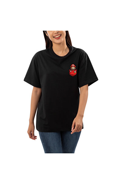 Süper Mario Baskılı Oversize Unisex T-Shirt