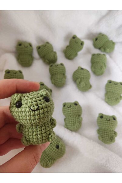 Engin TT Amigurumi Oyuncak Anahtarlık 1 Adet (Kurbağa-6 cm)