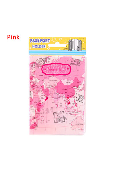 SEGRETO Harita Desenli Universal Şeffaf Pasaport Kılıfı Model Tüm Ülke Pasapo...