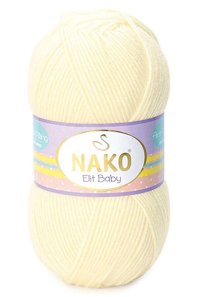 NAKO Elit Baby Hand Knitting Thread Vanilla 2378 - 5 Pieces