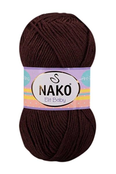 NAKO Elit Baby El Örgü İpi Kızıl Kahve 4367 - 5 Adet