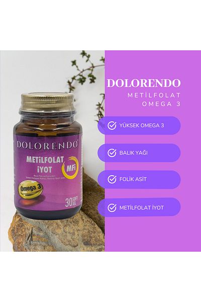 Dolorendo Methylfolate Iodine Omega 3 Fish Oil Capsule