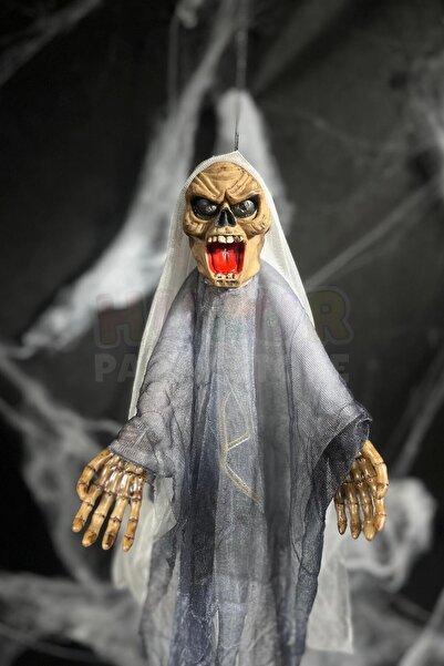Huzur Party Store 50 Cm Pilli Sese Duyarlı Kollarına Şekil Verilebilen Işıklı Halloween Cadılar Bayramı Parti Dekoru