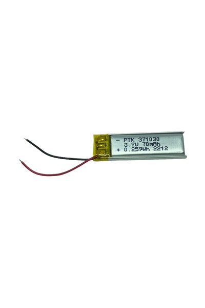 Micron Lityum Polimer Lipo 3.7 V 1S Lipo Batarya-Pil 70 mAh 371030 0.259Wh