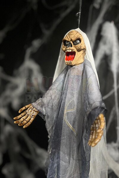 Huzur Party Store 50 Cm Pilli Sese Duyarlı Kollarına Şekil Verilebilen Işıklı Halloween Cadılar Bayramı Parti Dekoru