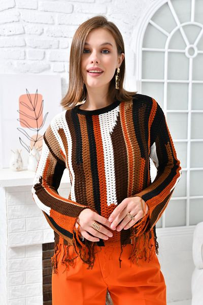 VOLT CLOTHİNG Women's Multi Patterned Knitwear Sweater