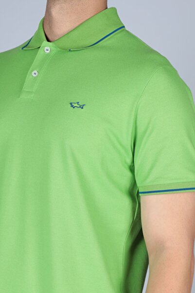 PAUL&SHARK MEN'S KNITTED POLOSHIRT C.WCOTTON