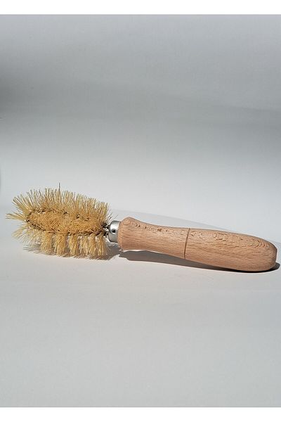 BYB Wooden Dish Cup and Bottle Brush Environmental 100% Natural