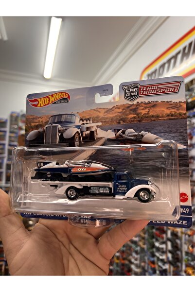 HOT WHEELS Yeni Team Transport Classic Hydroplane & Speed Waze Tekne 1:64 Ölçek