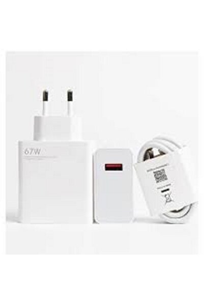 By Eber Mi 67w (WATT) Turbo Hızlı Şarj Cihazı Adaptör Kablo Seti Samsung Huawei Oppo Poco Uyumlu
