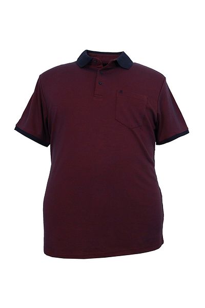 marufshop Μπλουζάκι με γιακά Battal Polo Rugatchi Βαμβακερή τσέπη Interlock
