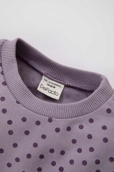 DeFacto Dívčí mikina Crew Neck Puntík