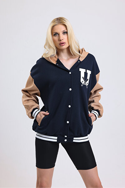 LEYEL Moda Jachetă neagră pentru colegiu unisex pentru femei