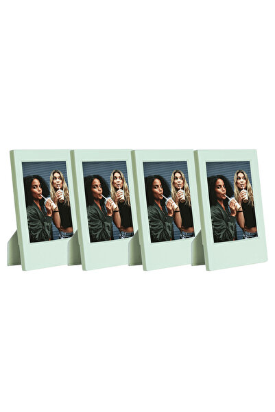 Fujifilm Instax Mini Film Uyumlu Yeşil 4'lü Klasik Fotoğraf Çerçeve Seti