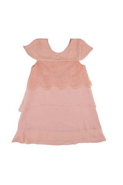 best kids Girl's Powder Lace Detailed Dress