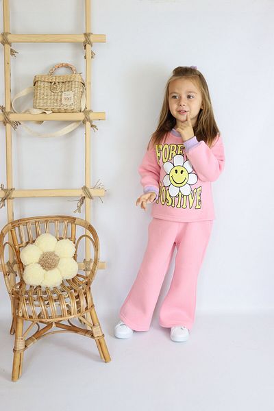 le petit sole Girl's Forever Positive Cotton Set