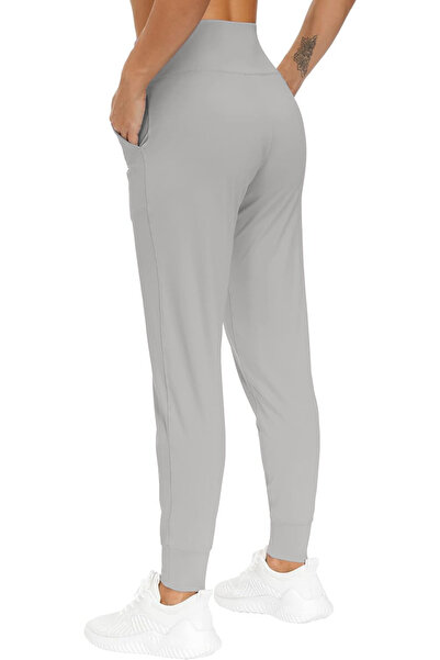 GHASSY CO. Women's High Waist Yoga Running Workout Joggers Lightweight Sweatpants