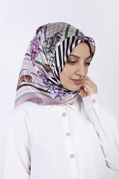AWAM SILK 90*90 Silk Scarf - 100% Pure