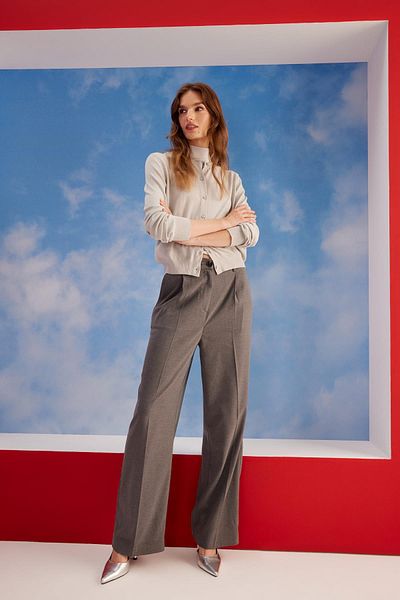 DeFacto Wide Leg Pocket High Waist Wide Leg Long Pants A1919ax23au