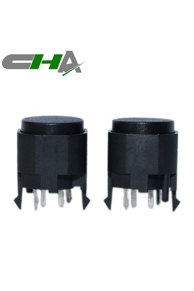 CHA مفتاح تشغيل/إيقاف C3002A-C1، دفع سريع، زر إعادة ضبط زر التحكم الصناعي (5 قطع)