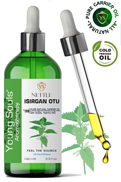 YOUNG SOULS Nettle Carrier Oil ( Cold Pressed ) Isırgan Otu Bitkisel Taşıyıcı...