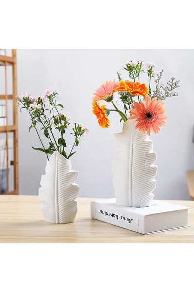 Lui Tasarım 2 Li Set Iskandinav Yaprak Vazo Bohem-modern Vazo Çiçek Vazo