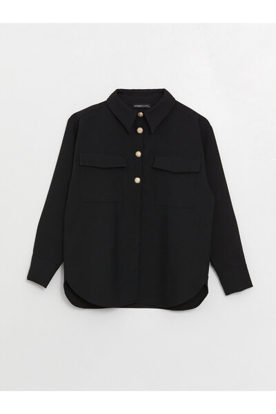 LC Waikiki Hosszú ujjú, egyenes női oversize ing