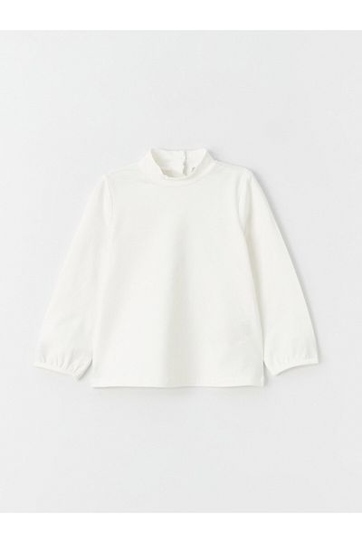 LC Waikiki High Collar Basic Baby Girl T-Shirt