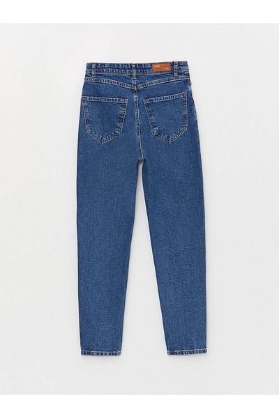 LC Waikiki Pantaloni de damă Mom Fit cu talie înaltă