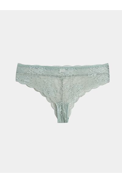 LC Waikiki Βραζιλιάνικο εσώρουχο με σκούρα μέντα πράσινη δαντέλα